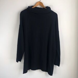 Eileen Fisher cashmere blend cowl neck Sweater